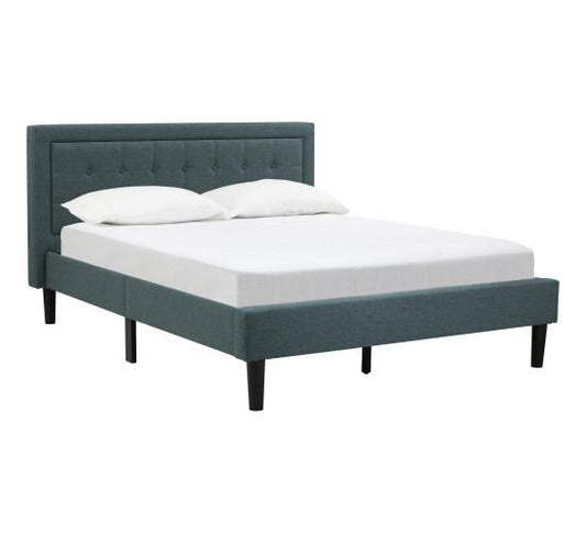 HAYDEN QUEEN BED WITH 1900MM SIDE RAIL BLACK/6365