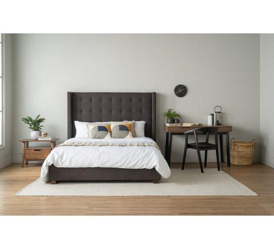 SALEM QUEEN BED WITH 1900MM SIDE RAIL 802/3507