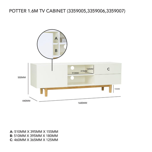 POTTER TV CABINET 102/130
