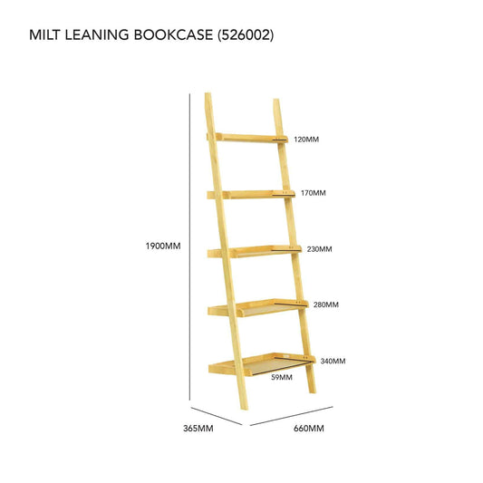 MILT LEANING BOOKCASE 102