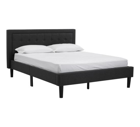 HAYDEN KING BED WITH 2000MM SIDE RAIL BLACK/6516