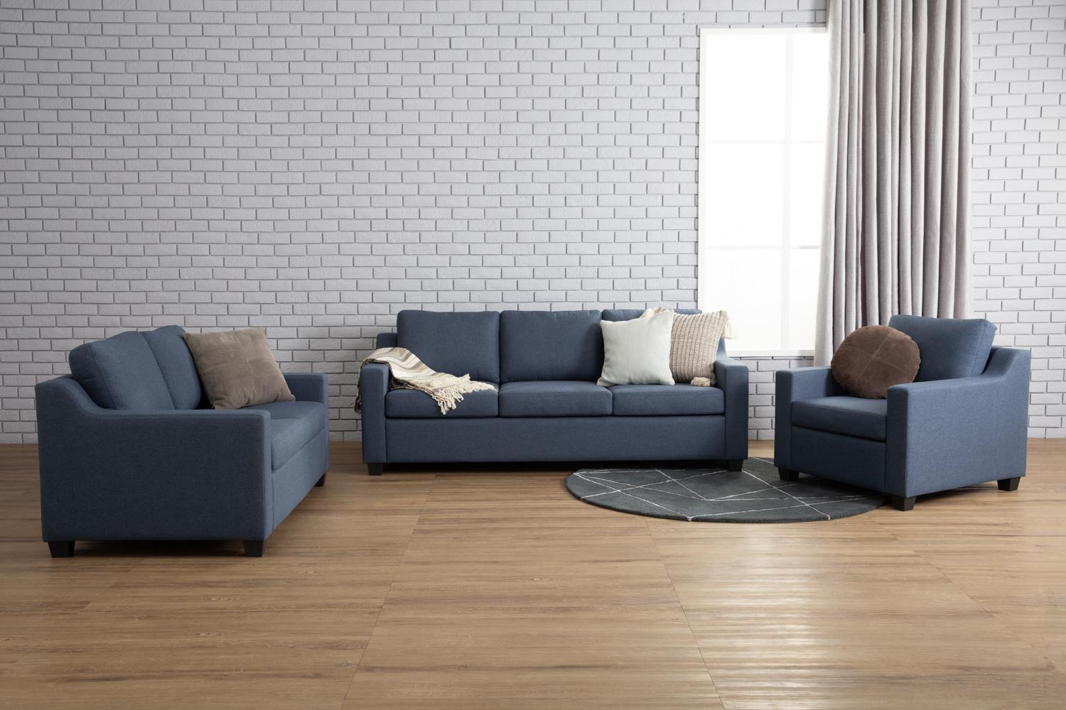 BALENO 3 SEATER SOFA BLACK/6369