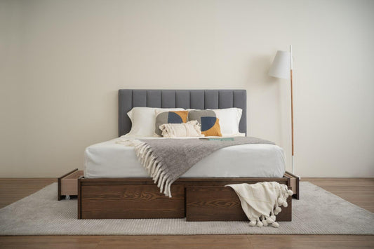 MOLA QUEEN BED WITH STORAGE 1900MM (BED PANEL) 109/3692 (PET FRIENDLY FABRIC)