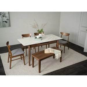 FOLTO 700 X 1200 + 300 EXT DINING TABLE 109/186