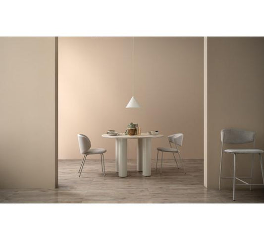 KENZI DINING CHAIR MATT BEIGE/80011 (#)