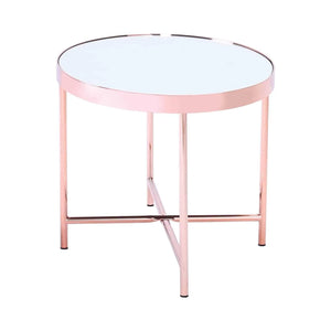 XANDER OVAL COFFEE TABLE WITH MIRROR TOP 807 (#)