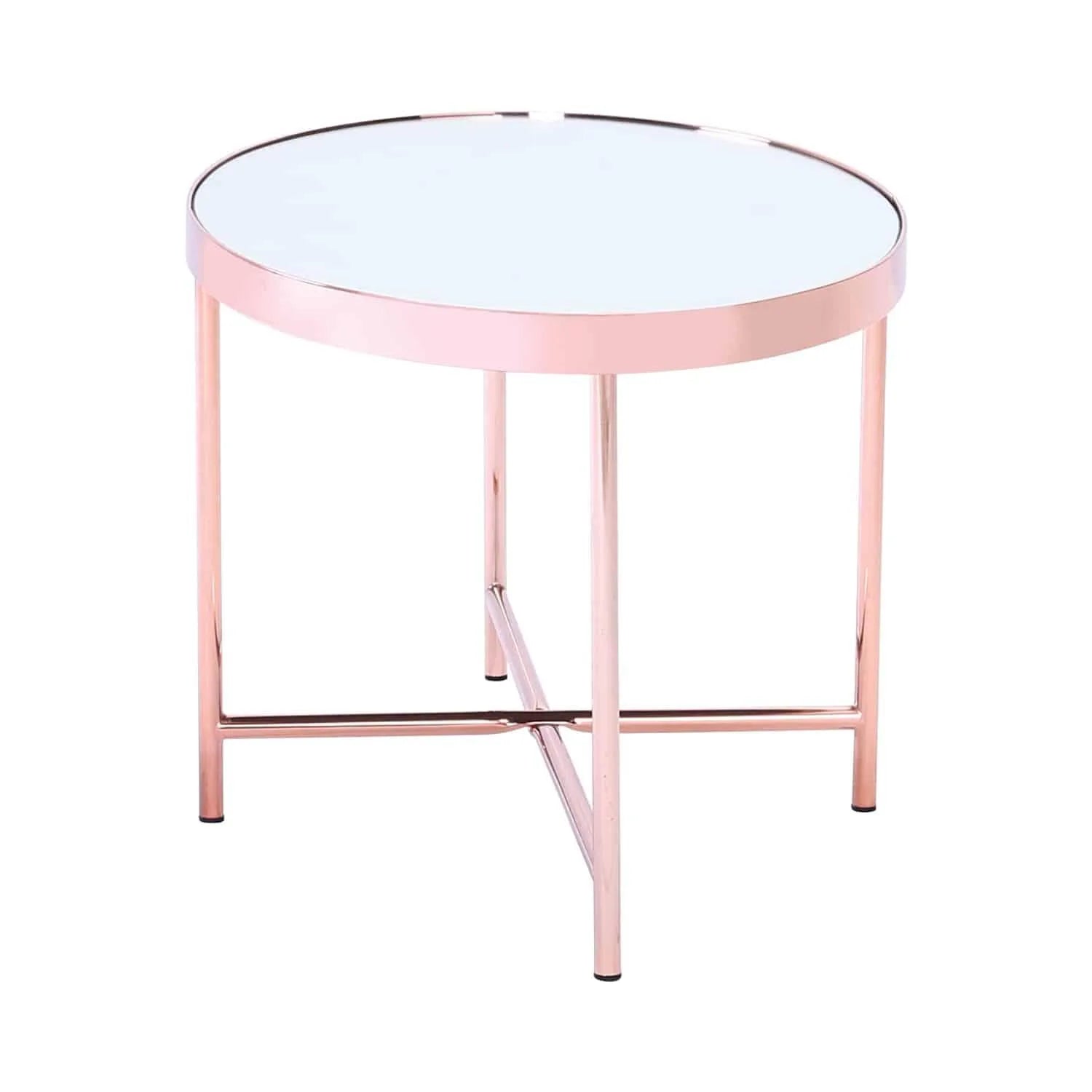 XANDER OVAL COFFEE TABLE WITH MIRROR TOP 807 (#)