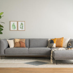 MIRA 3 SEATER WITH RIGHT CHAISE 802/6603 PEBBLE