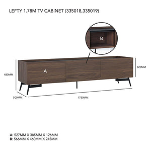 LEFTY 1.78M TV CABINET 802/173/172
