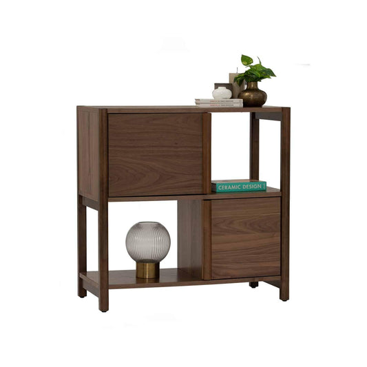 HOLSTEN 0.85M BOOKCASE WITH 2 DOOR 113 (P2 BOARD)