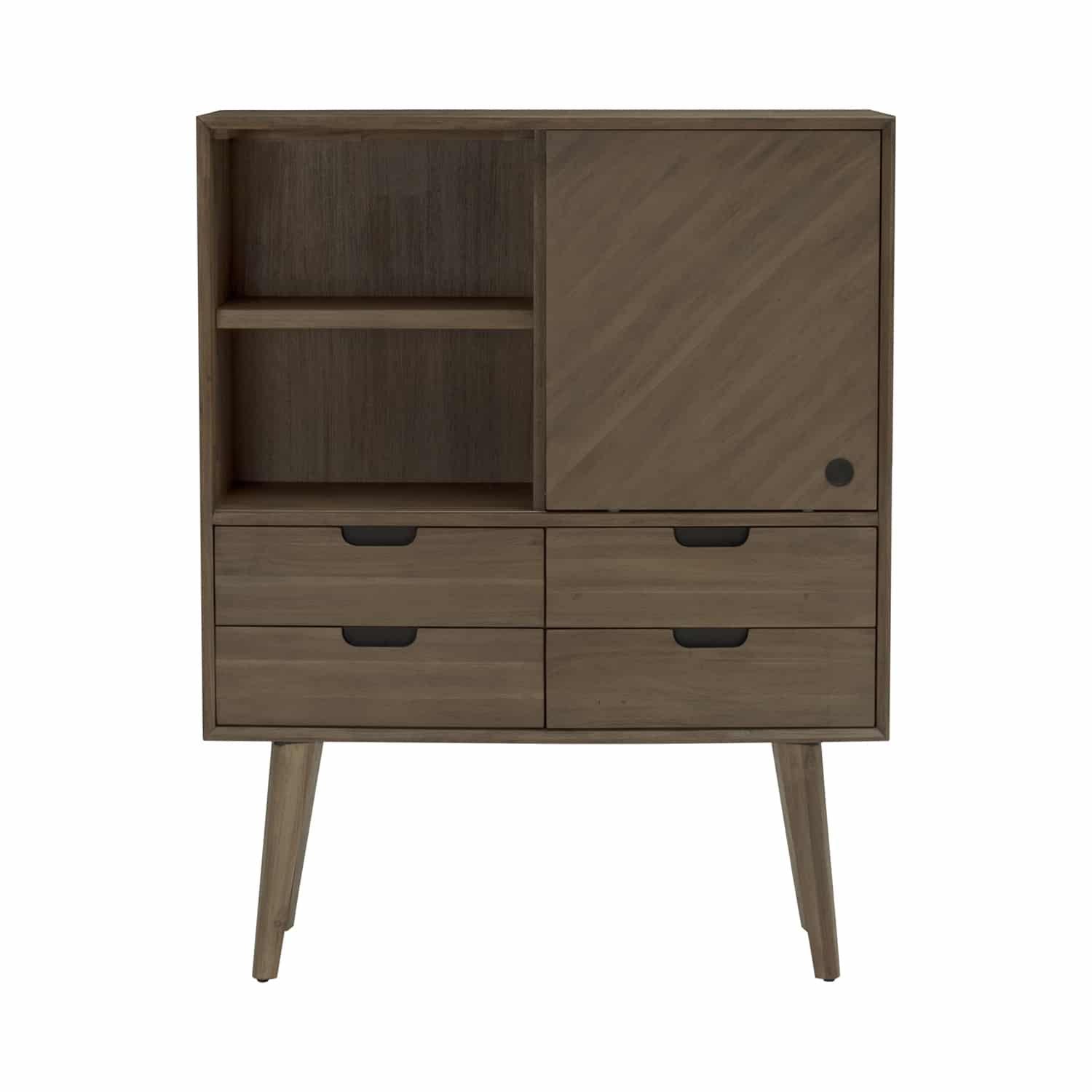 TORRELL TALL SIDEBOARD WITH 4 DRAWER 1804 (#)