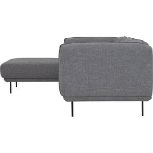 MIRA 3 SEATER WITH LEFT CHAISE 802/6603 PEBBLE