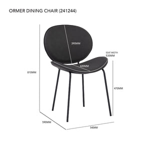 ORMER DINING CHAIR 802/546 (#)