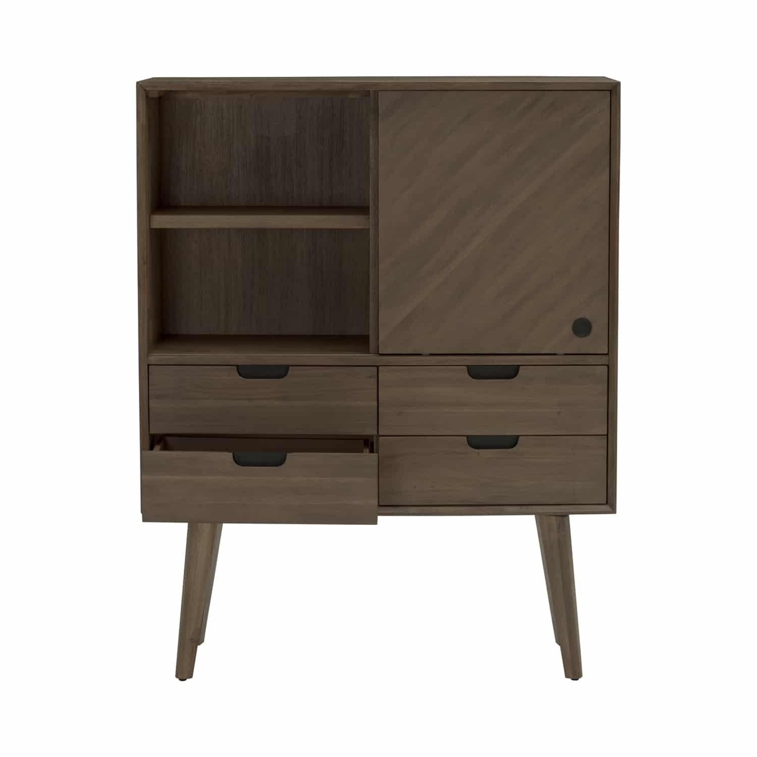 TORRELL TALL SIDEBOARD WITH 4 DRAWER 1804 (#)
