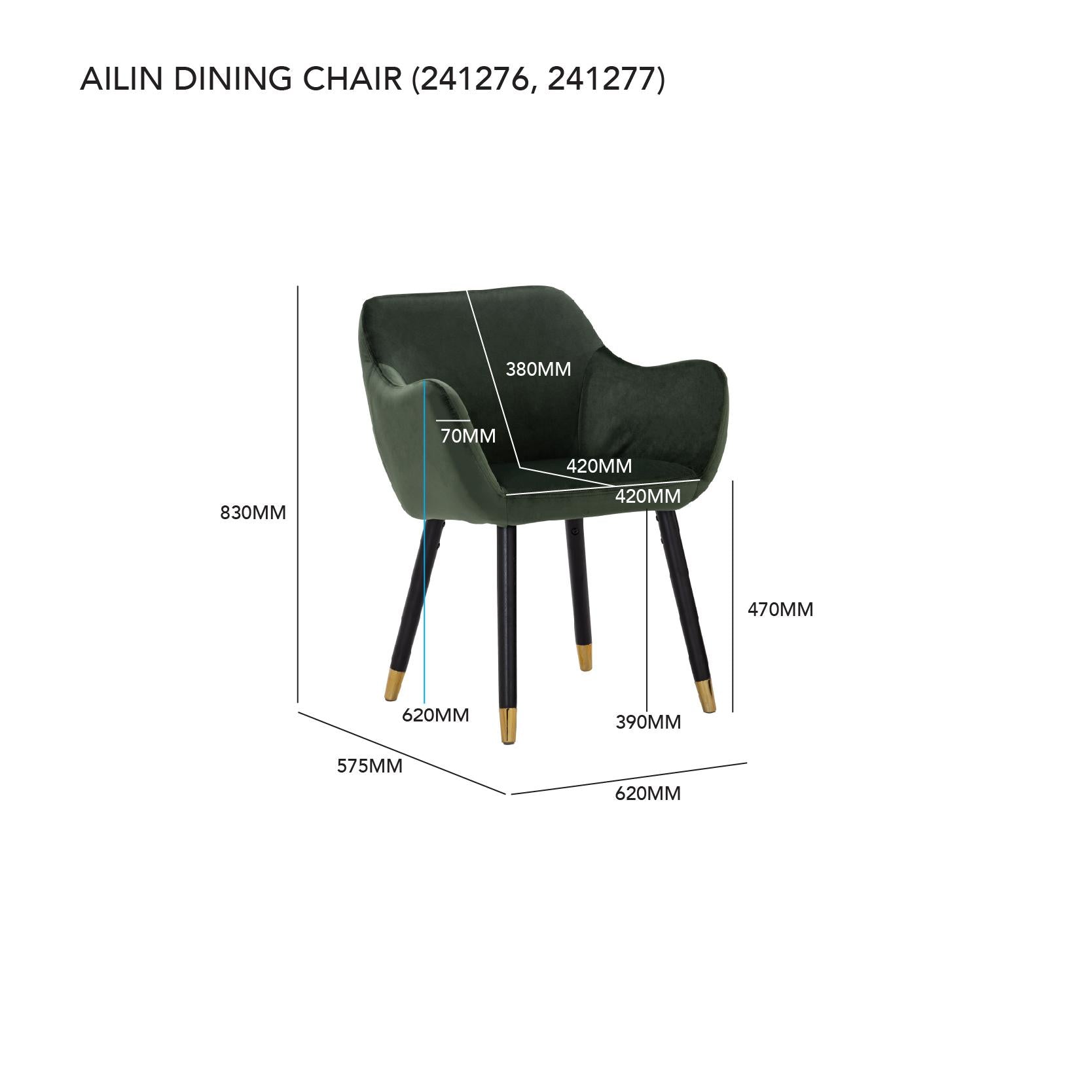 AILIN DINING CHAIR 114/808/3610 (#)