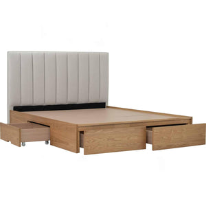 MOLA QUEEN BED WITH STORAGE 1900MM (BED PANEL) 102/3690 (PET FRIENDLY FABRIC)