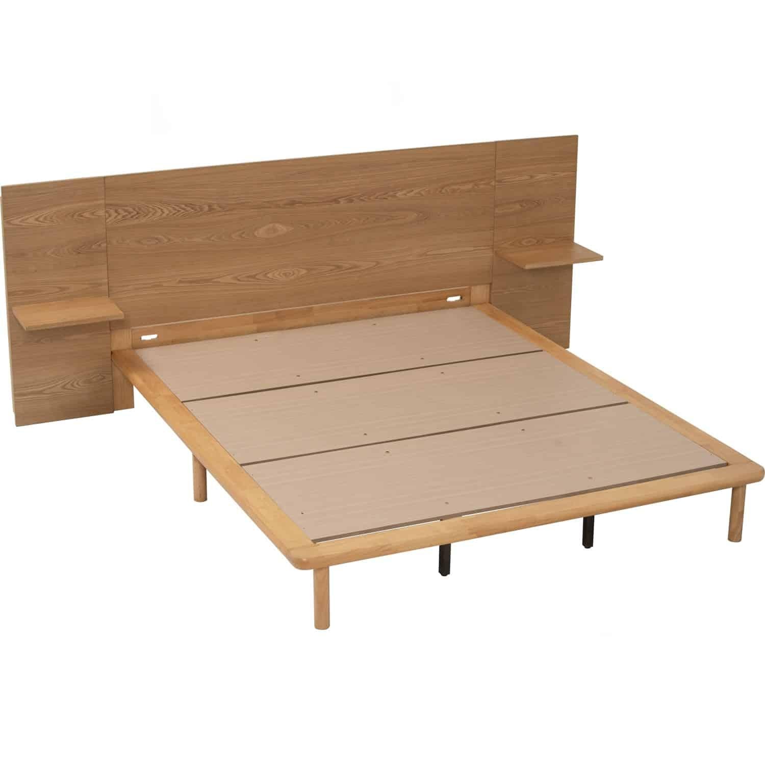 PLATO QUEEN BED WITH 1900MM BED PANEL WITH SIDE TABLE 102