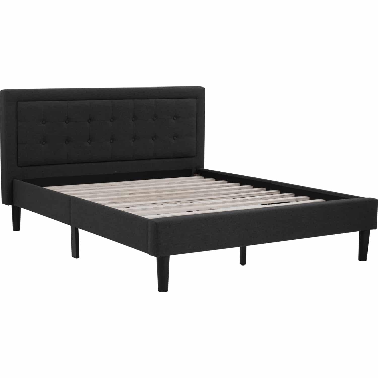 HAYDEN KING BED WITH 2000MM SIDE RAIL BLACK/6516