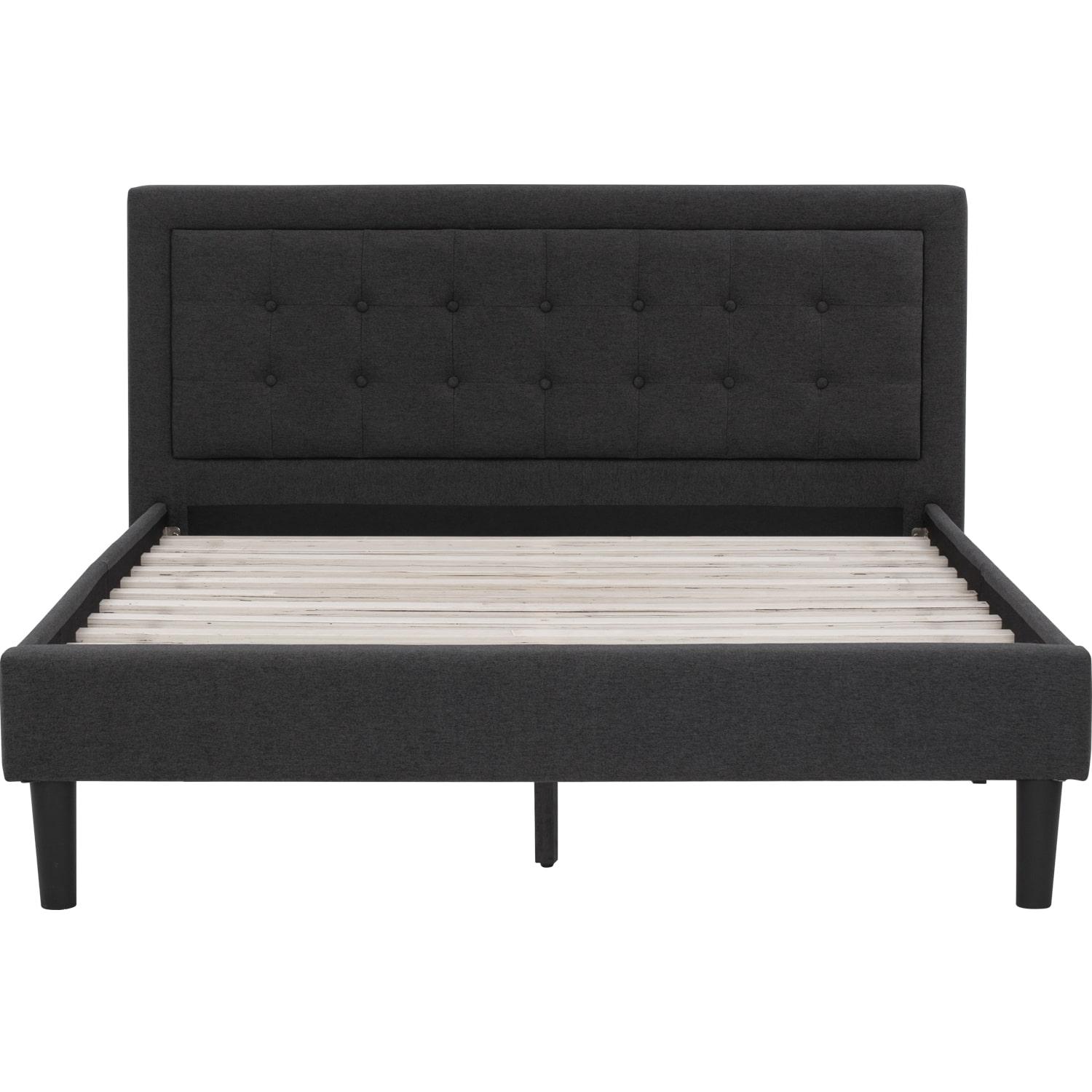 HAYDEN KING BED WITH 2000MM SIDE RAIL BLACK/6516