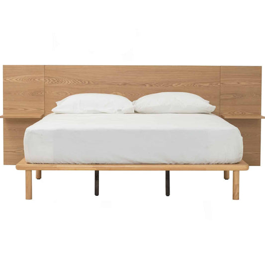 PLATO QUEEN BED WITH 1900MM BED PANEL WITH SIDE TABLE 102