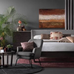 DENTON QUEEN BED WITH 2000MM SIDE RAIL 1803 (#)