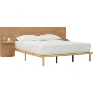 PLATO QUEEN BED WITH 1900MM BED PANEL WITH SIDE TABLE 102