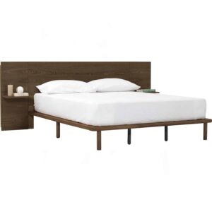 PLATO QUEEN BED WITH 1900MM BED PANEL WITH SIDE TABLE 109