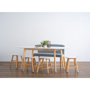WERNER 900 X 1500 + 450 EXT DINING TABLE 102/130