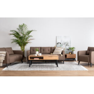 ALTO 2 SEATER SOFA BLACK/6366