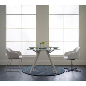 HEDI DINING CHAIR MATT BEIGE/80011 (#)